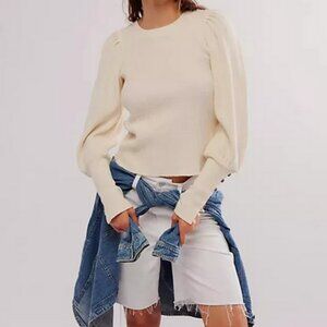 Free People FP One Wesley Thermal Top Long Sleeve Button Blouse XS